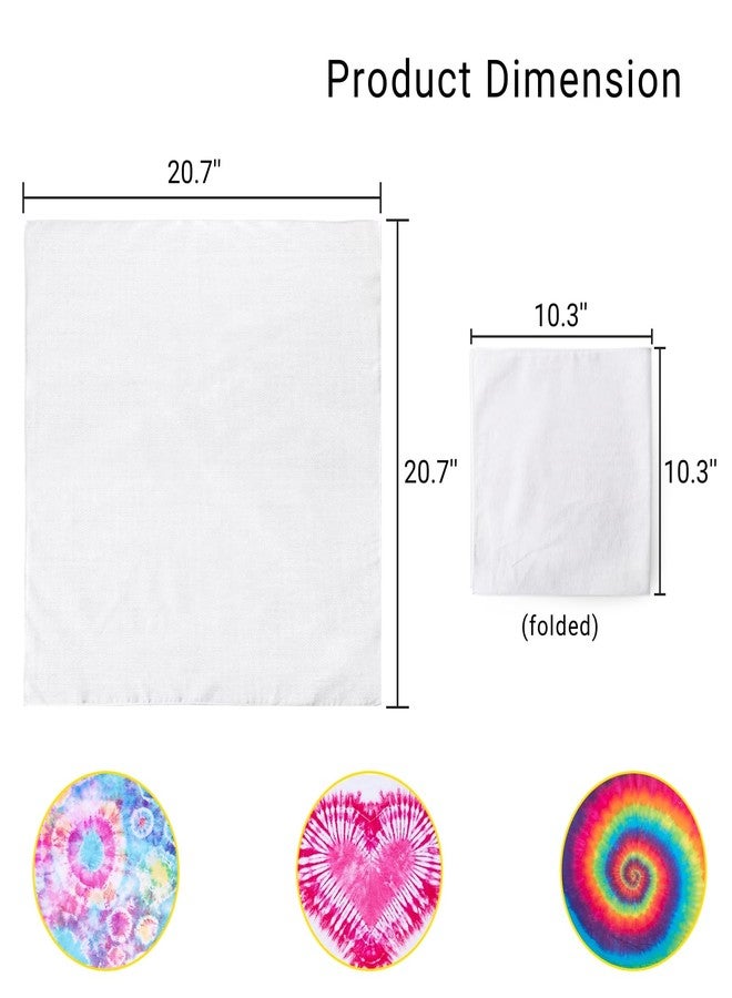 Nagpew 24 Pack White Bandana, Solid Color Cotton Bandanas for Tie Die, Extra Large Handkerchief Neck Scarf in Bulk for Men, Women, Pet, Head Wrap,Anniversary - Image 2